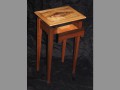 Teak Base with Myrtle Top, Drawer Open