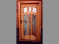 Entry Door with White Oak and Copper with Age, Polson, MT