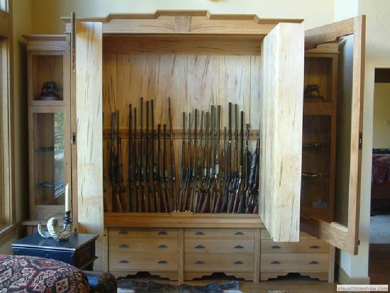 Saul's Gun Cabinet Open