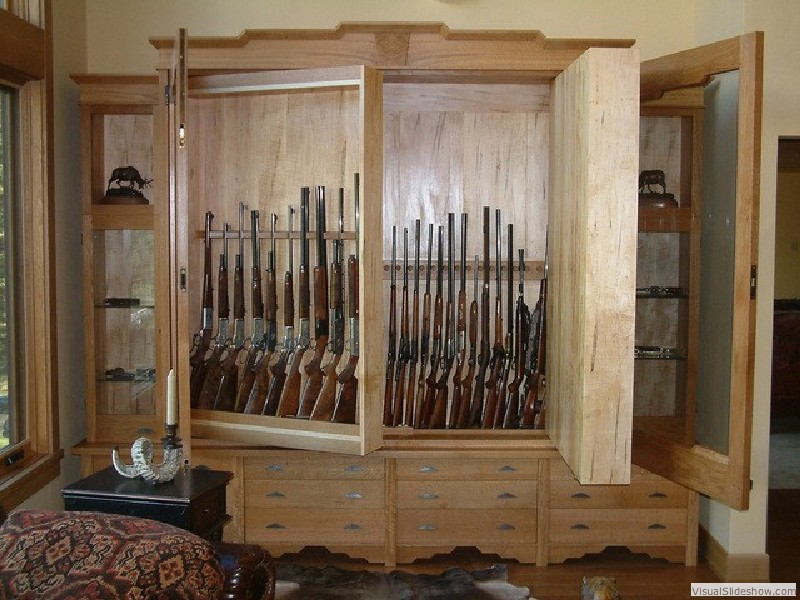 Gun Cabinet Open