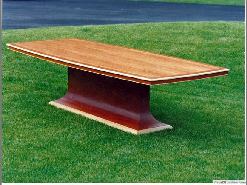 Dining Table for Becky of Maple and Mahogany